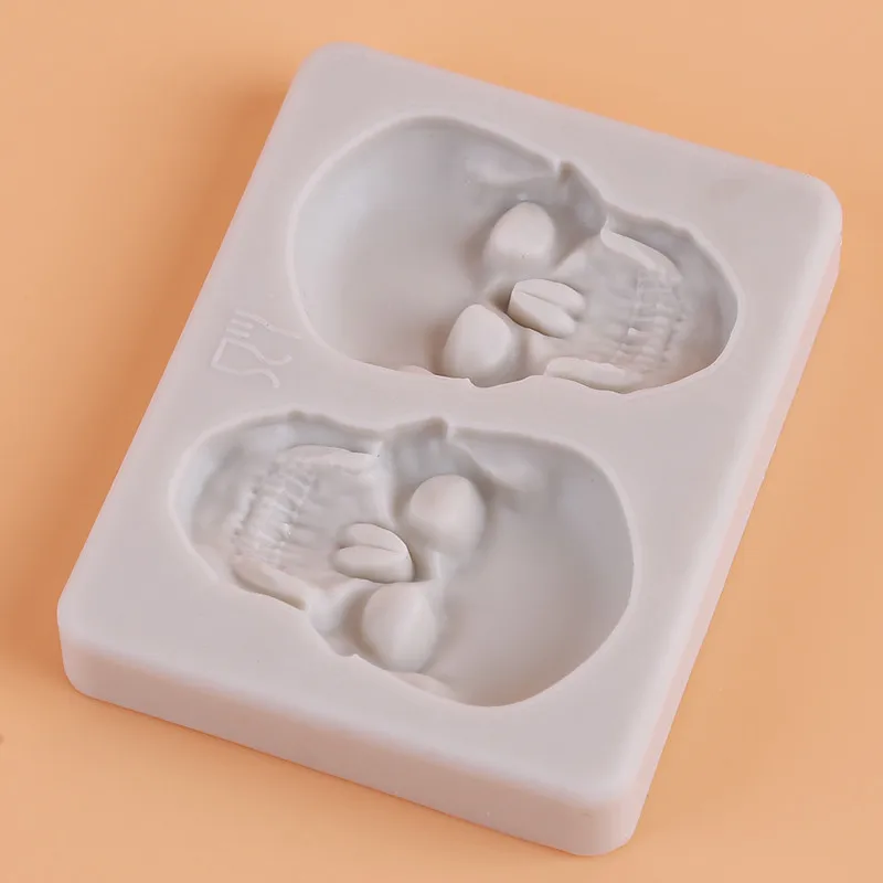 Силиконовая форма для тортов в виде скелета на Хэллоуин фондана инструменты