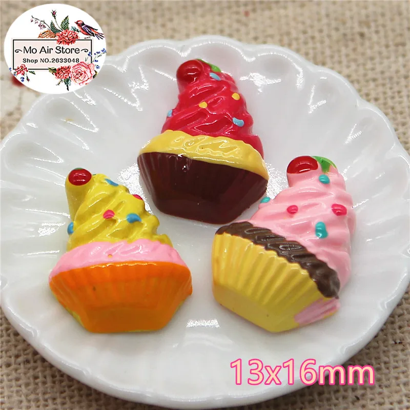 10 шт. чашка для мороженого десерт кабошон из смолы с плоской задней стороной