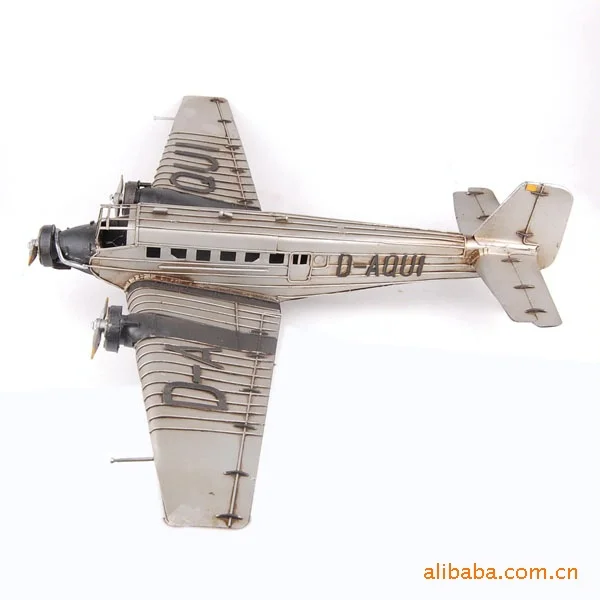 Модель самолета в стиле ретро винтажное украшение для автомобиля военный