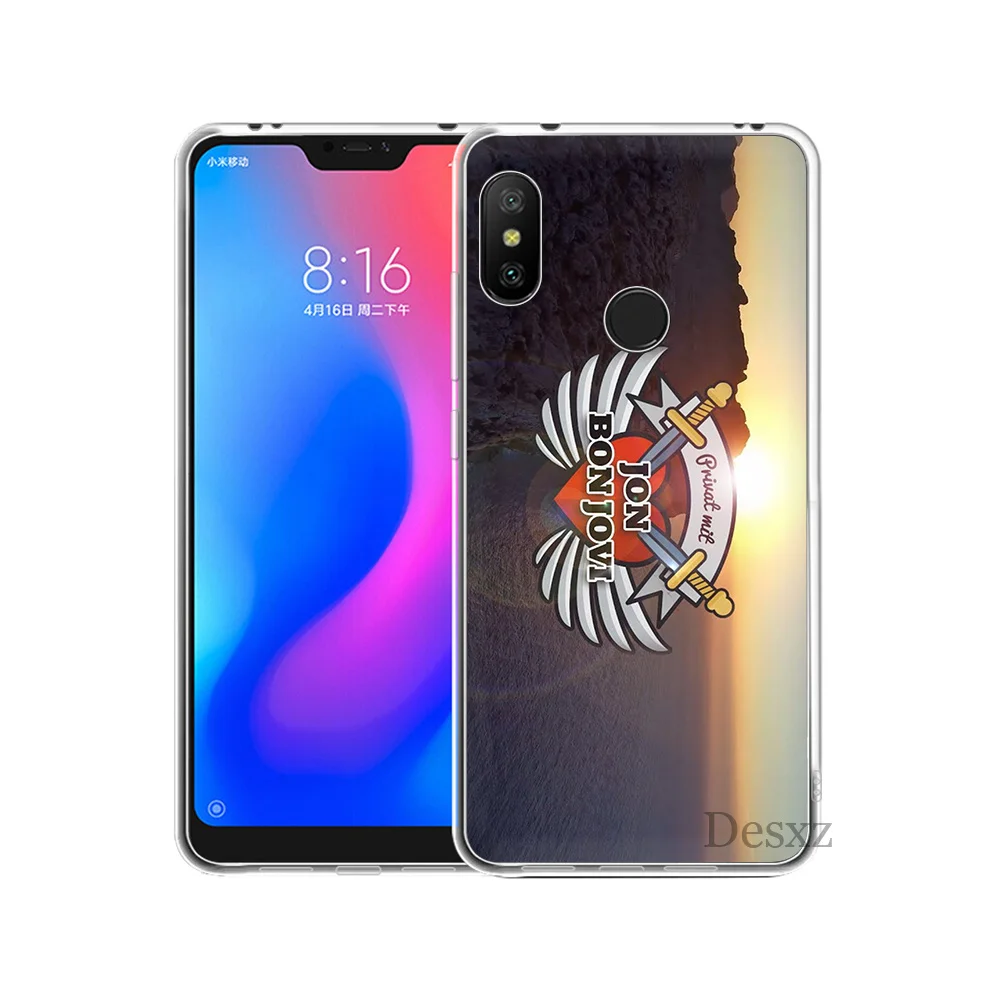 Жесткий чехол Desxz для мобильного телефона Bon Jovi Rock Xiaomi Mi 5 5S 6 8 9 A1 A2 5X 6X Mix 2S F1 Lite
