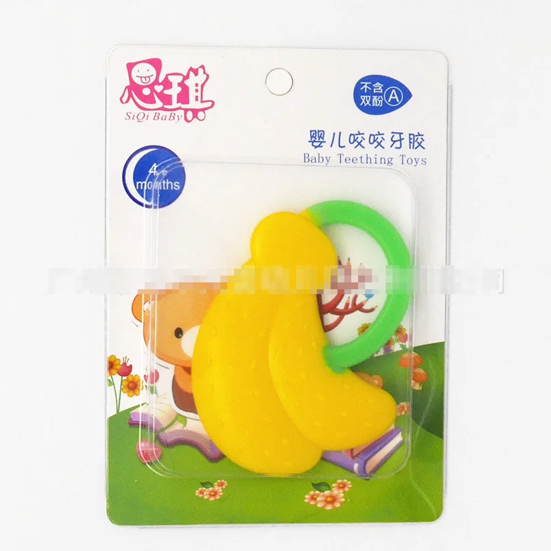 Милый Прорезыватель для зубов в форме бутылки молока с фруктами из мягкого