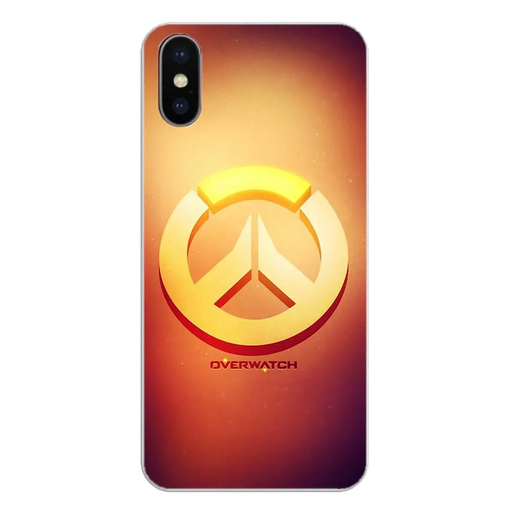 OW логотип Overwatch игровой рисунок для Apple iPhone 4 4S 5 5S 5C SE 6 6S 7 8 X XR XS Plus MAX силиконовый