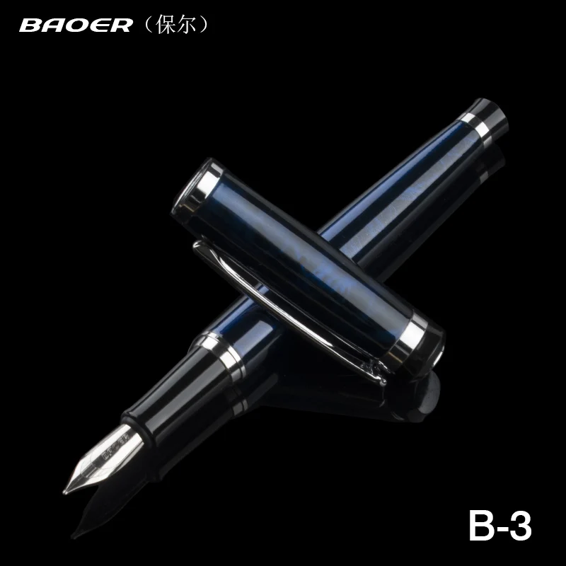 Перьевая ручка Baoer 508 с голубым снежным наконечником|fountain pen|nib fountain penbaoer |
