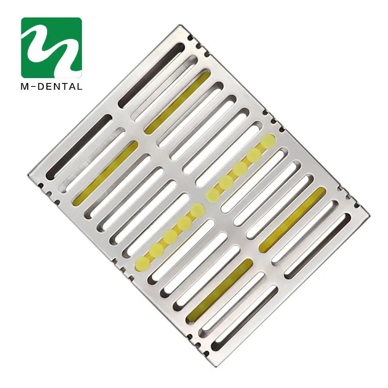 10pcs large 1 предмет зубные стерилизации Кассетная стойка лоток консольная коробка Autoclavebale держатель для дезинфекции для хирургического инструмента инструмент для клиники - Цвет: 10pcs large