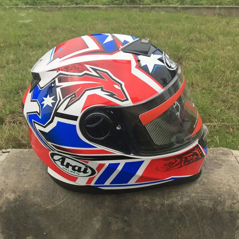Горячая распродажа! мотоцикл шлем полный шлем arai мужской и женский рыцарь теплый всесезонный можно использовать цвет один мощный