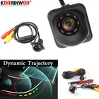 Камера заднего вида Koorinwoo, HD CCD, динамическая траектория, движущаяся парковочная система, IP68, 8 ИК-подсветки, ночное видение, 12 В