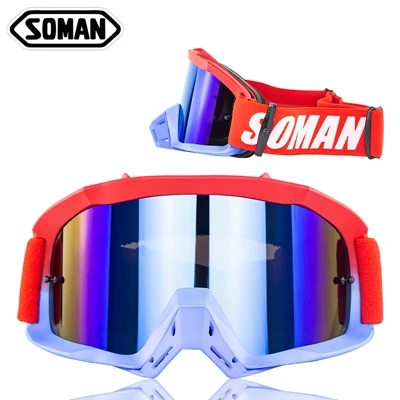 SOMAN SM16 мотокросса, дорожные очки, очки для квадроцикла, мотоциклетные велосипедные очки, мото велосипед, Gafas, лыжные очки