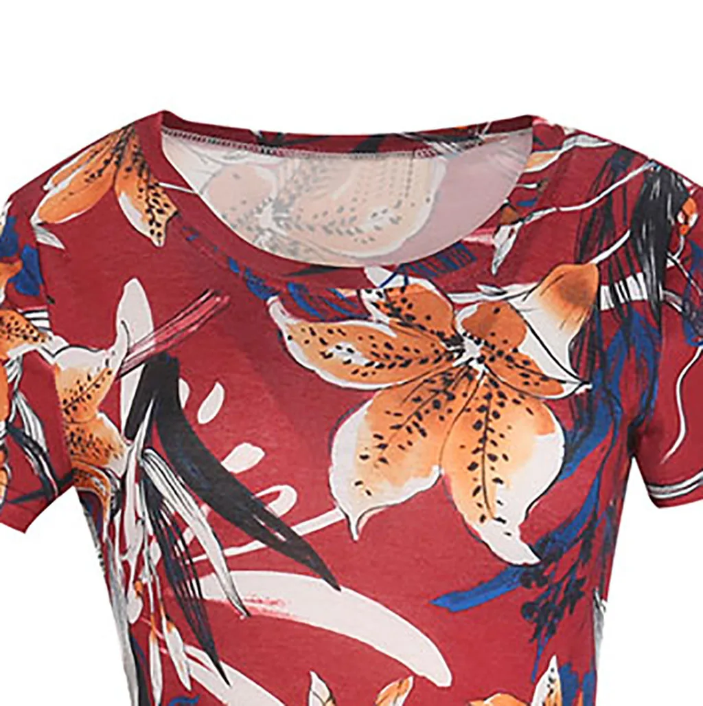 JAYCOSIN модное женское винтажное Пышное повседневное вечернее платье с принтом