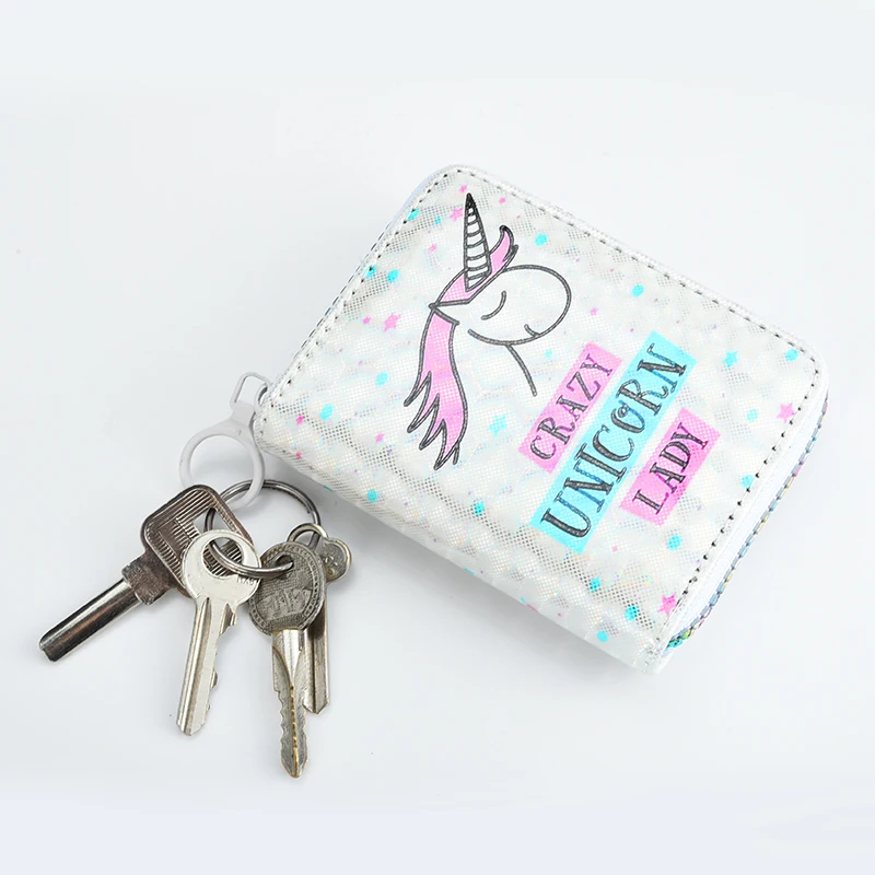 Детский кошелек из искусственной кожи милый с рисунком для девочек женский клатч