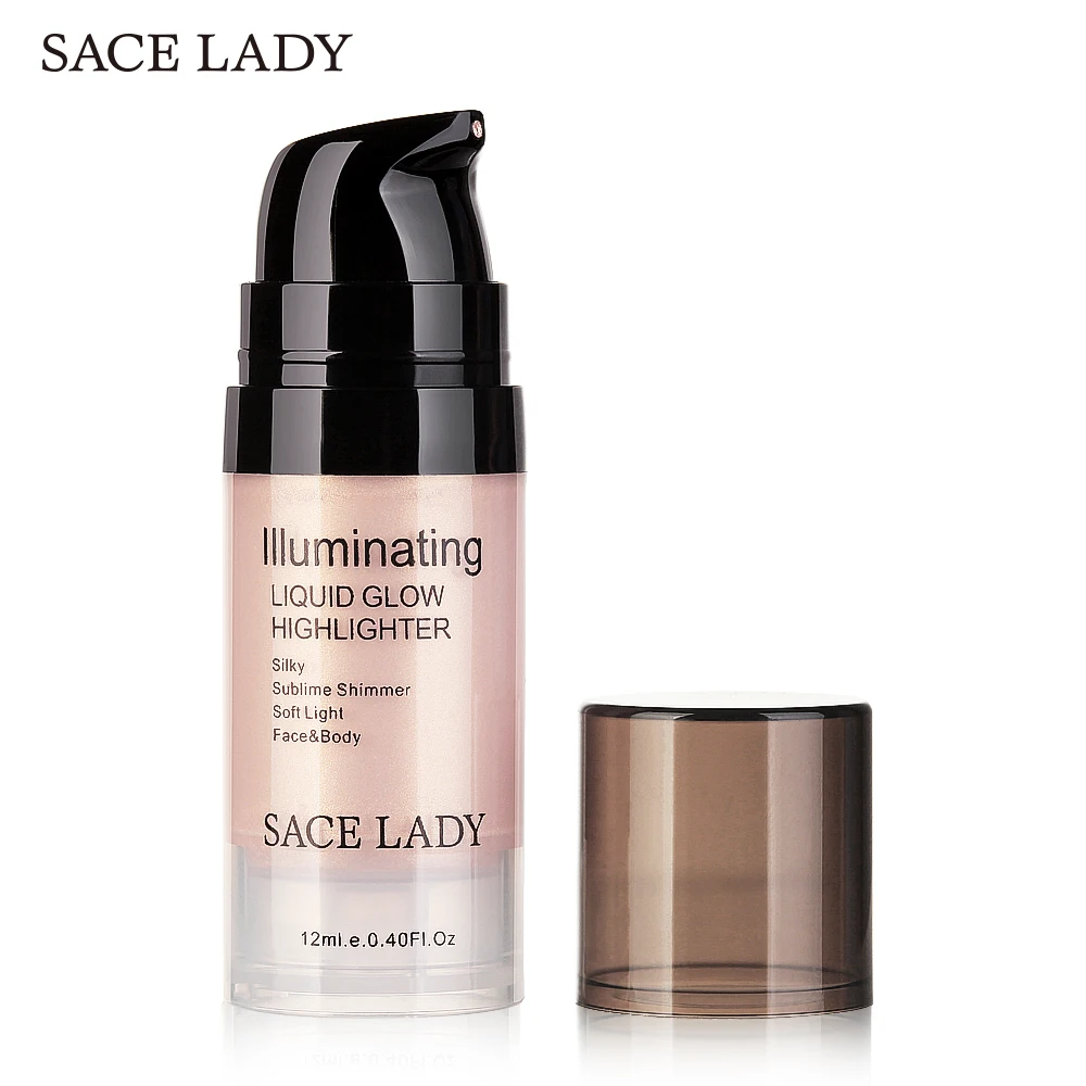 SACE LADY Liquid Highlighter Makeup Bronzer Illuminator Make Up Contour Glow Kit for Face and Body Long Lasting | Красота и здоровье