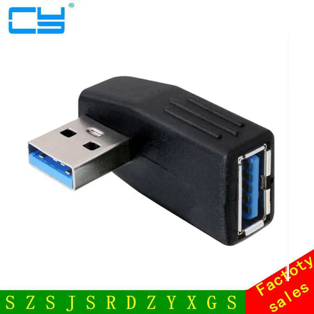 

Левый угол 90 градусов Переходник USB 3,0 A папа-мама M/F