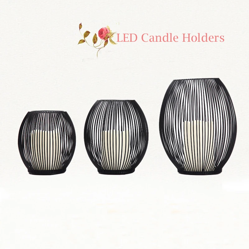 Peandim Vitange светодио дный LED железной клетке фонари подсвечник свадебный дома