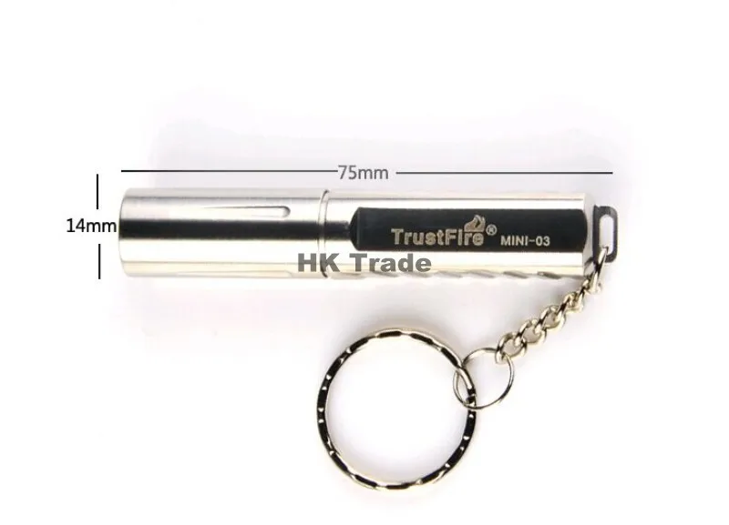 TrustFire mini 03 200Lm CREE светодиодный мини светильник фонарь из нержавеющей стали брелок