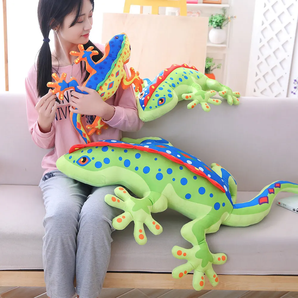 55/80/120 см Моделирование gecko Куклы Мягкие животных Хамелеон Плюшевая Игрушка trick