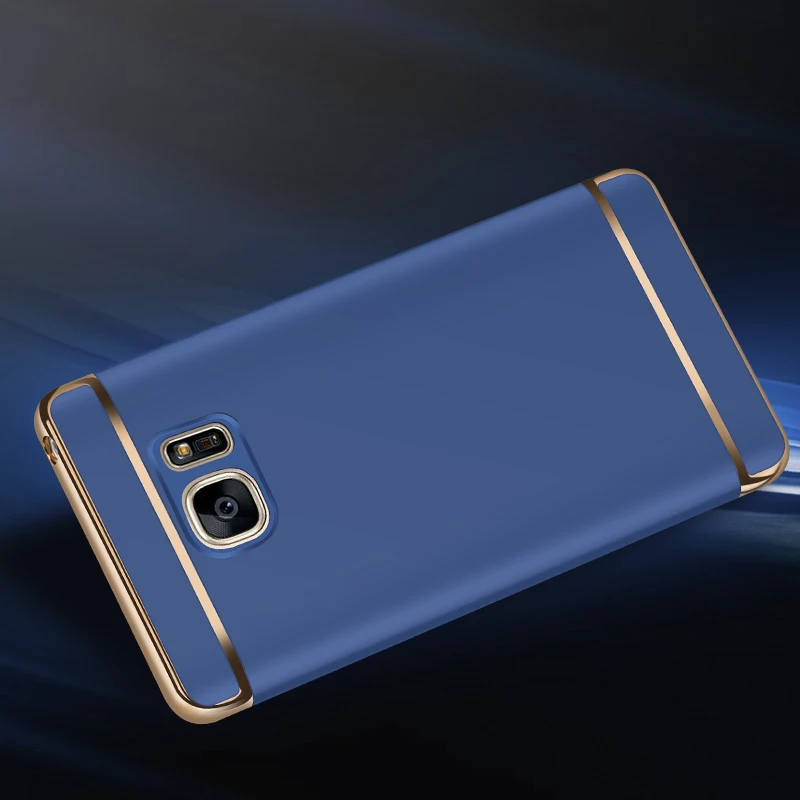 Чехол для Samsung Galaxy Note 5 3 в 1 жесткий матовый пластиковый чехол задней крышки