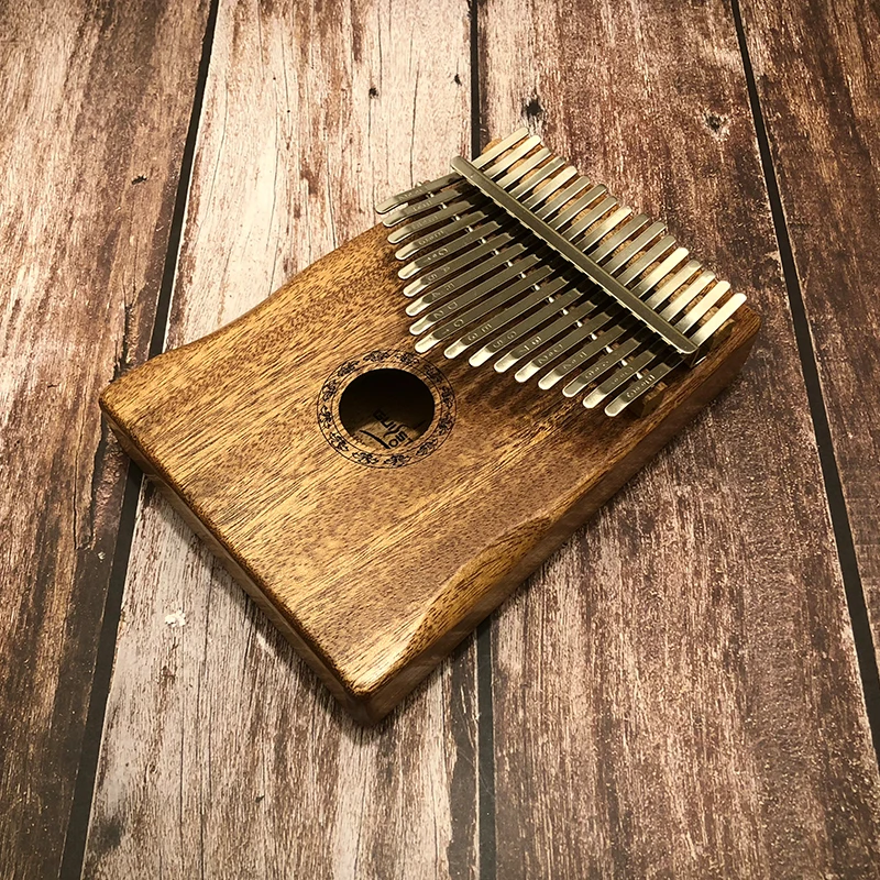 Акустическая клавиатура Kalimba для пальцев 17 клавиш пианино Mbira из массива красного
