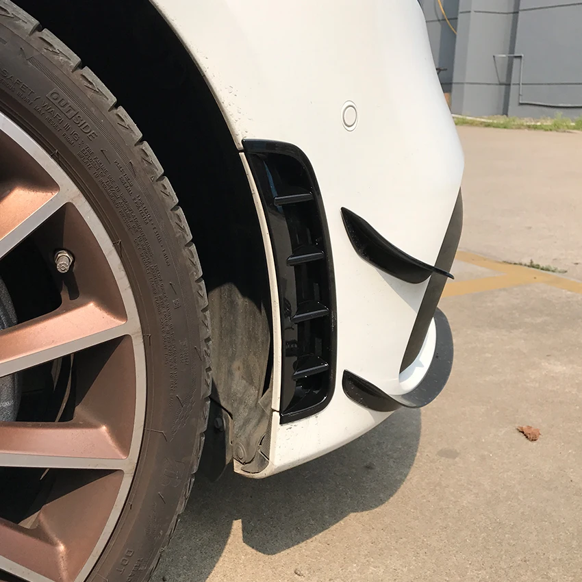 Для Mercedes Benz A Class W177 A180 A200 A220 A250 спортивные наклейки на передний бампер