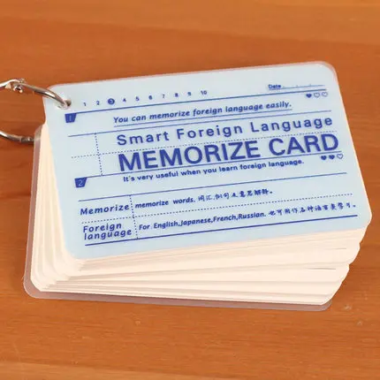 Карта памяти стальное кольцо заметки карта на иностранном языке|memo pad|foreign languagenote