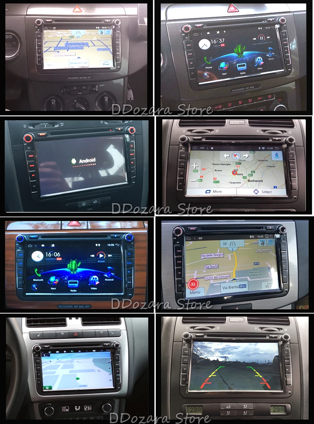 2 din Android 9,0 Автомагнитола DVD gps навигация для Volkswage Caddy Golf Polo седан Touran Passat EOS DVD Automtivo WIF