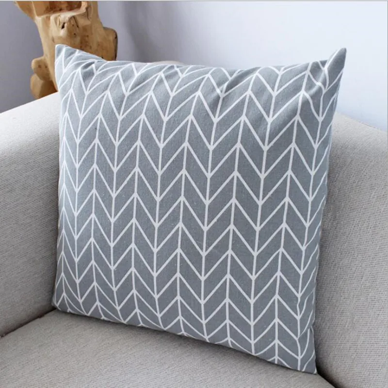 pillow cover-8 Классический геометрический Хлопковый чехол подушка для автомобиля декоративный чехол на подушки для дивана подушки Чехлы для домашнего декора Рождество 1 шт - Цвет: pillow cover-8