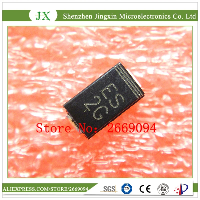 Диод ES2G SMA выпрямительный диод 2A/400V