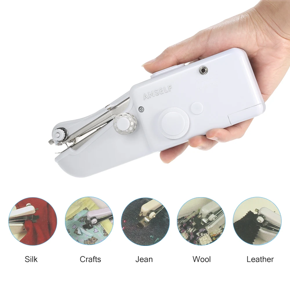 Портативная электрическая швейная машина ручной бытовой мини прибор для шитья