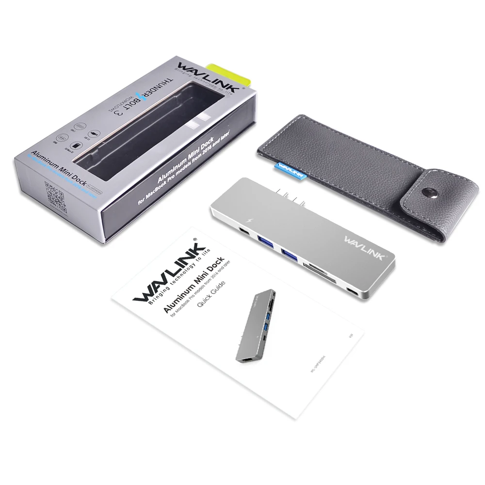 Wavlink два порта USB C концентратор к HDMI адаптер 4K usb type-C концентратор 3,0 Вт/SD/Micro SD кард-ридер usb c двойной hdmi для MacBook Pro