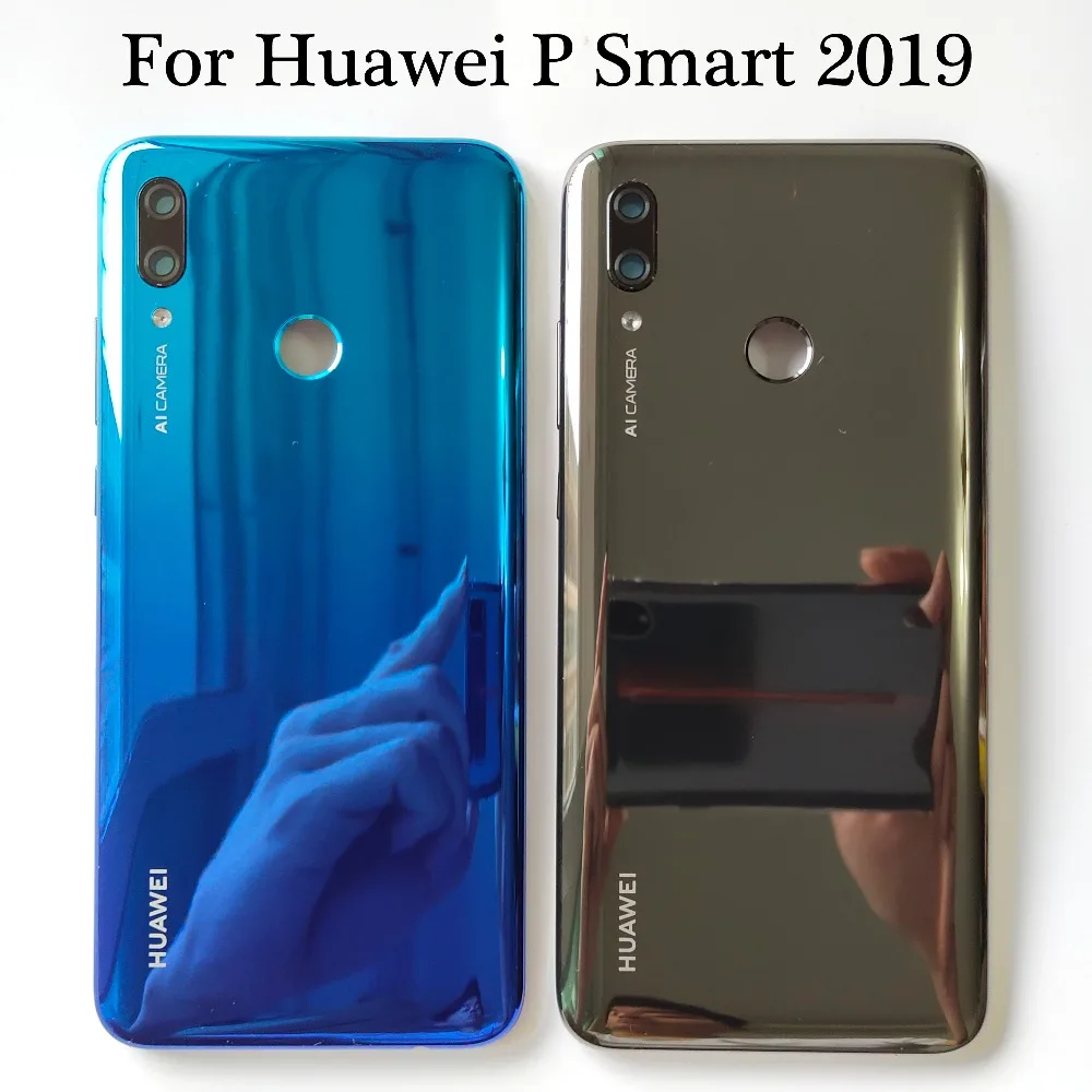 Для huawei P Smart POT-LX3 POT-L23 POT-L21 POT-LX2 задняя Батарея крышка дверца батарейного Корпус чехол сзади Стекло запчасти и инструменты
