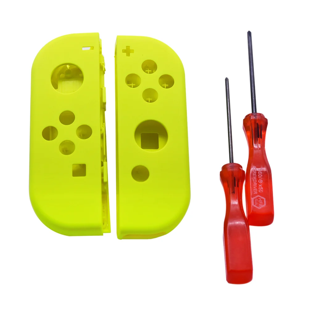 Replacement Full Housing Shell Left&ampRight Case 1 Pair w/Middle Frame&ampScrewdrivers for Nintendo Switch NS Controller Joy-Con |
