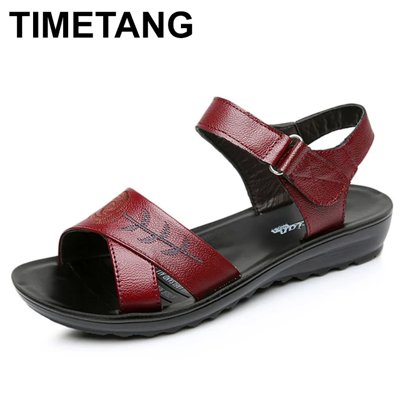 TIMETANGSandals обувь суперзвезды для женщин Натуральная кожа Дизайнерские Элегантные