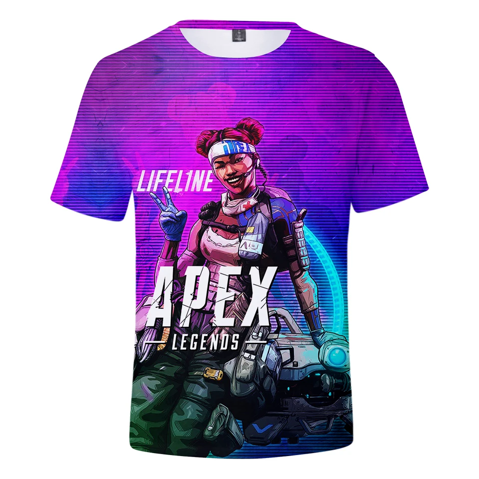 Футболка для мужчин и женщин с 3D принтом игры Apex Legends новинка 2019 летние футболки