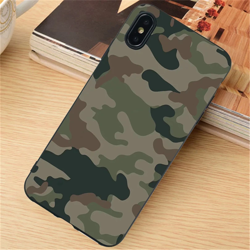Тонкий силиконовый чехол для iPhone X XR XS Max SE 6S 7 8 Plus ударопрочный 6 dye |