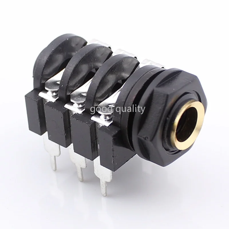 

40pcs Audio Mixer Power Amplifier 6.35 6.5 Input-output Socket Plug Dual Channel Microphone Socket Maintenance Fittings