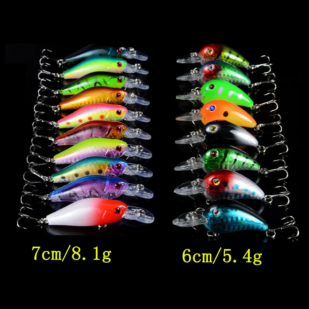 Рыболовная Приманка Minnow 18 шт./компл. воблер цветов | Спорт и развлечения