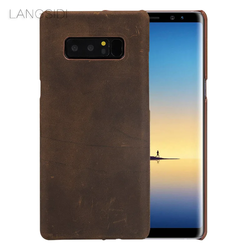 Чехол wangcangli из натуральной кожи на заказ для Samsung Galaxy note8 чехол телефона ручной