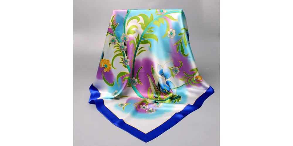 Чистый белый носовой платок CISULI для рисования шелковая ткань сделай сам 100%