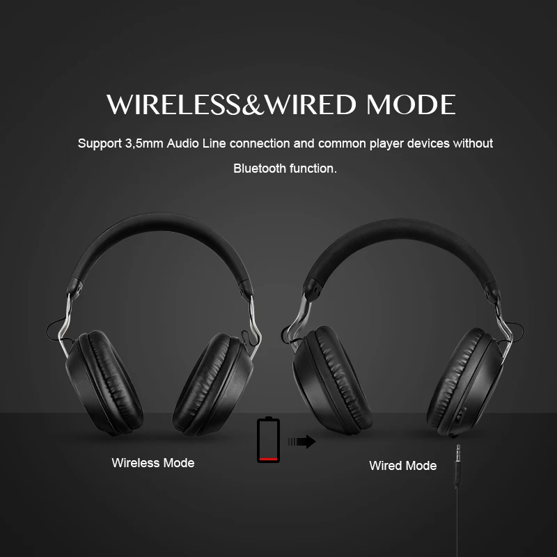 Oneodio стереонаушники Bluetooth 5 0 портативные беспроводные наушники громкой связи
