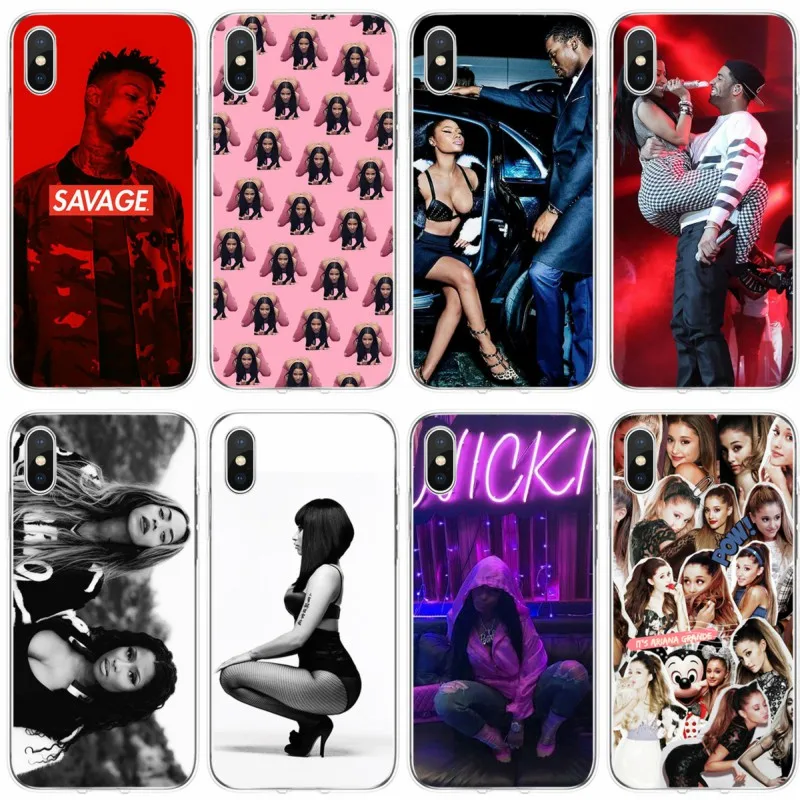 Мягкий силиконовый чехол Nicki Minaj для iPhone 6 6plus 7 8plus 5 5S 5C SE X XS XR Max|Бамперы| |