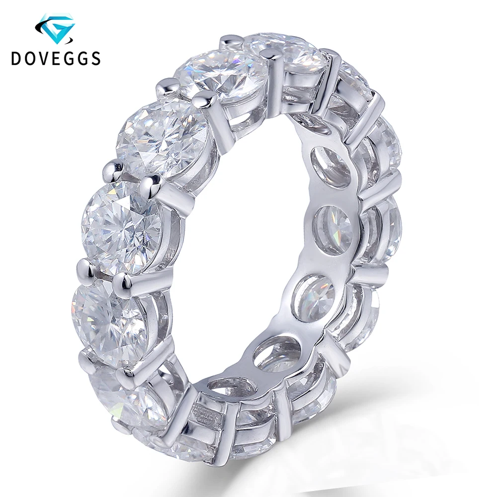 DovEggs однотонный 14K 585 белый золотой FG цветной лабораторный Выращенный Муассанит
