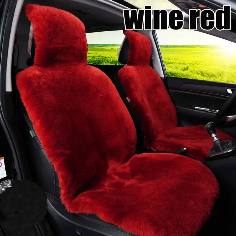 Шерсть 100% натуральный овечий мех чехол для автомобильного сиденья подушка
