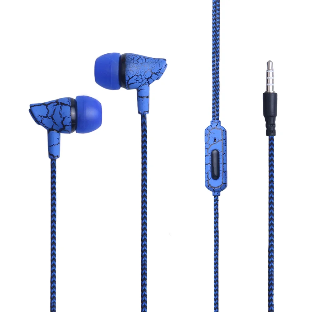 Elitooop трещина наушники Ткань Веревка стерео бас MP3 музыка с микрофоном для xiaomi