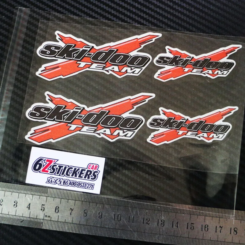 

Sixsub SKI-DOO Team X 4 PACK, Бонусная виниловая наклейка на окно автомобиля, графика, отражательные переводные наклейки, водонепроницаемая, Солнцезащи...