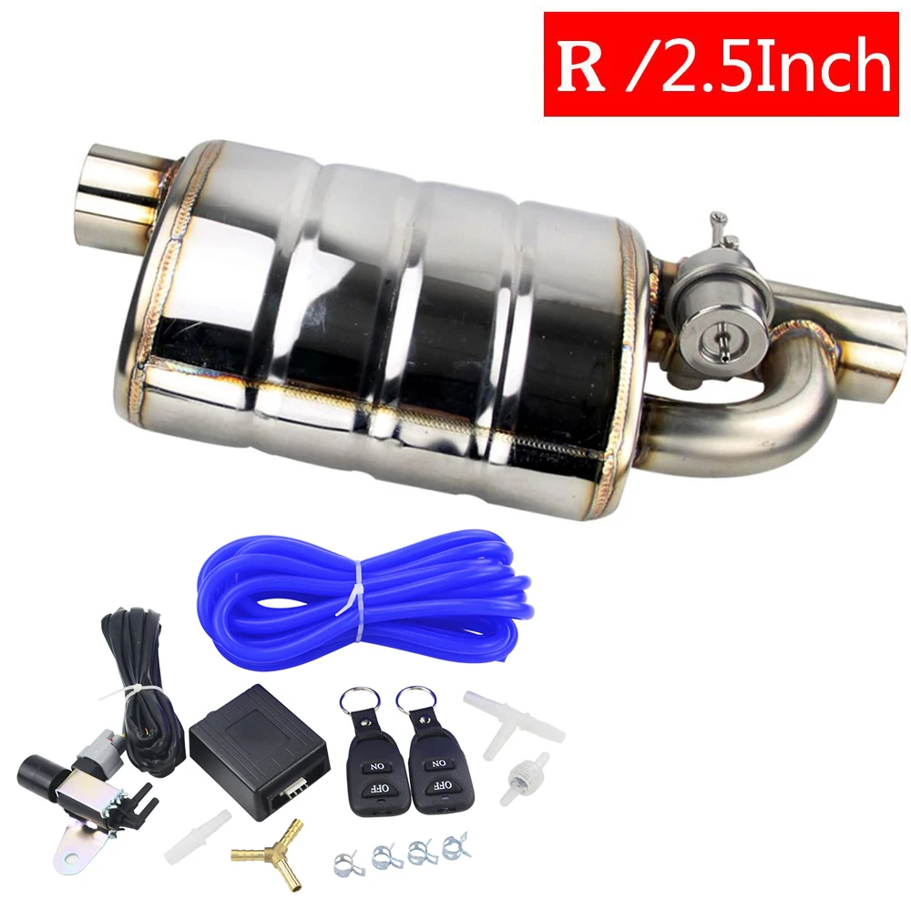 2.5 Inch ACC right Нержавеющая сталь 2," или 3" левый и правый наконечник на один выхлоп глушитель клапан выхлопа выреза с беспроводным пультом дистанционного управления - Цвет: 2.5 Inch ACC right