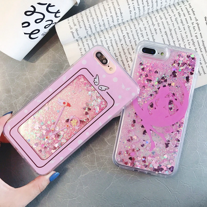 Абсолютно Новый чехол для мобильного телефона quicksand Жидкий iphone 7 8 X XR Xs max 6 6s plus covre |