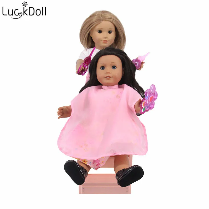 Luckdoll новые аксессуары для куклы парикмахерские инструменты для создания объема косметика и другие подходящие для 18-дюймовые американская кукла игрушка, подарок на праздник