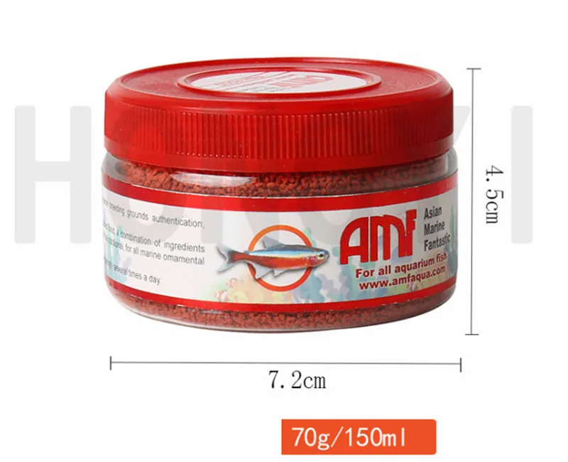 

AMF ornamental fish feed grain containing allicin lampfish small tropical fish colorful thin film color