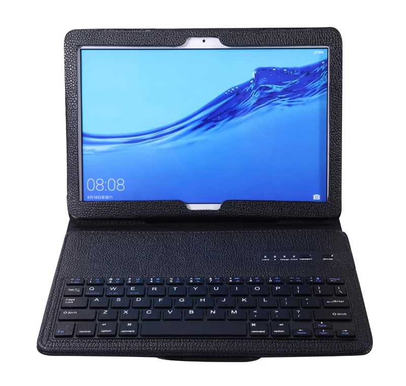standard keyboard Беспроводной Bluetooth клавиатура Стенд кожаный чехол для huawei MediaPad M5 Lite 10 BAH2-W19/L09/W09 T5 10 AGS2-W09/L09/L03/W19 - Цвет: standard keyboard