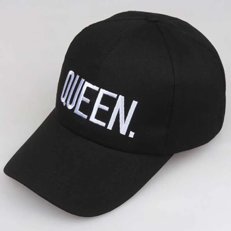 Бейсбольная кепка King and queen Snapback для мужчин и женщин черная шапка папы хип хоп пара