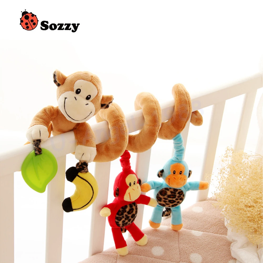 

1pcs Sozzy Musical Stars Multifunctional Car bed Hanging Bed Bell Baby toys Educational Toys Rattles for Kids