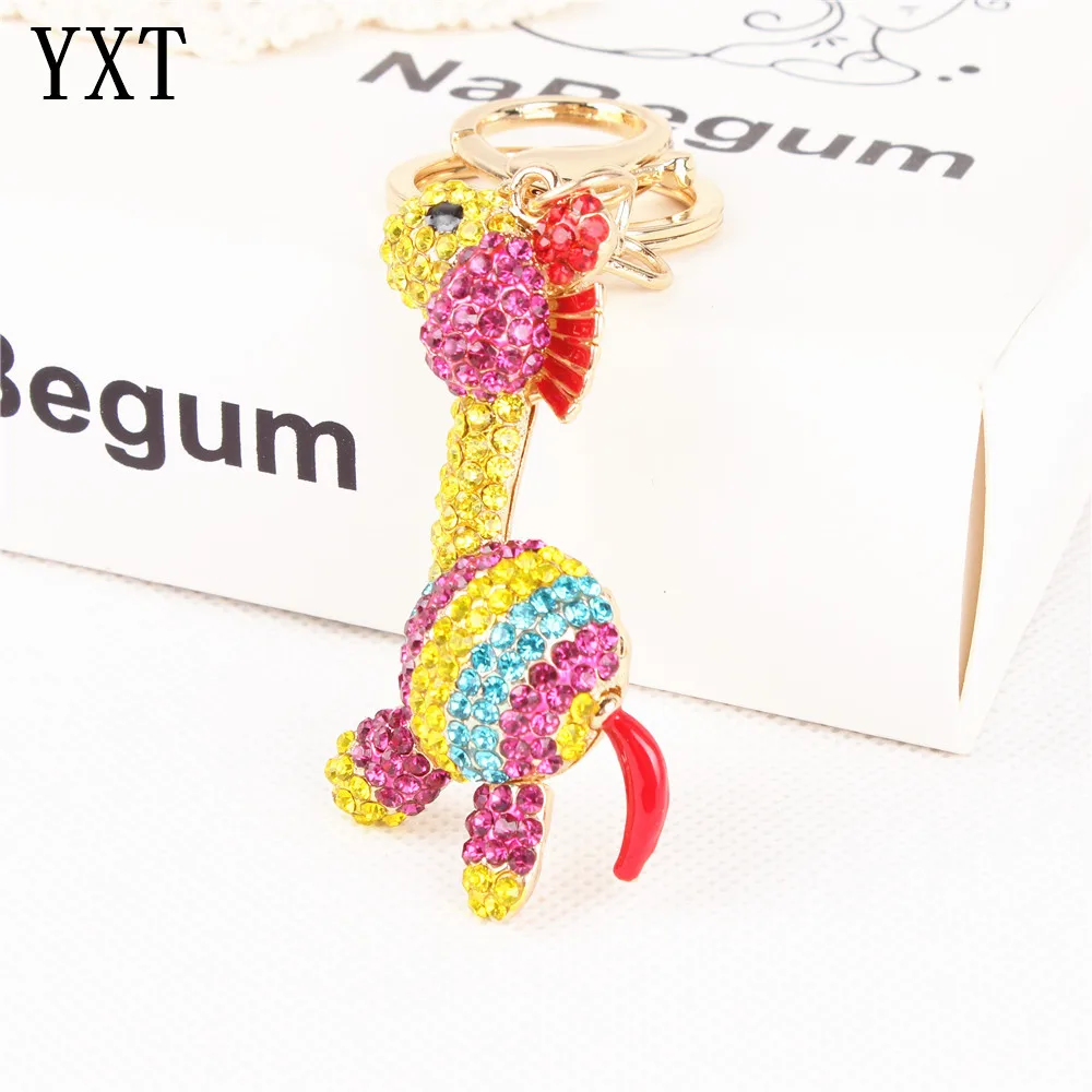 Кольцо брелок с подвеской в виде кошелека жирафа|key ring chain|bag key ringfashion |